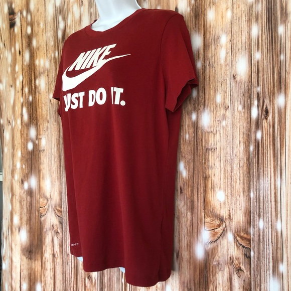 Nike Dri-Fit "The Nike Tee" Red Tee - Picture 2 of 9